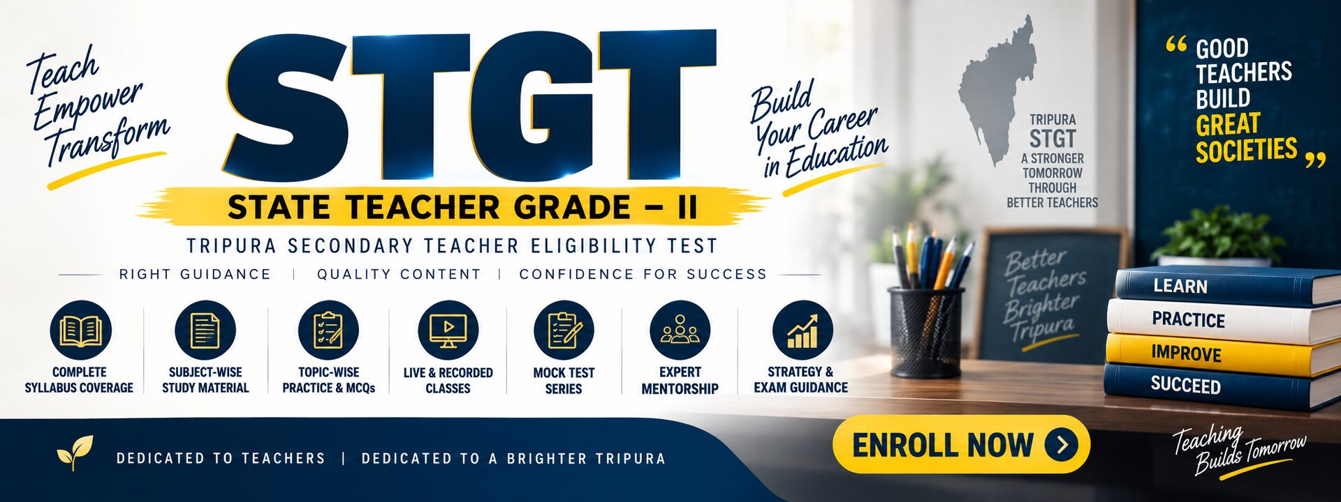 STGT coaching - State Teacher Grade II, Tripura