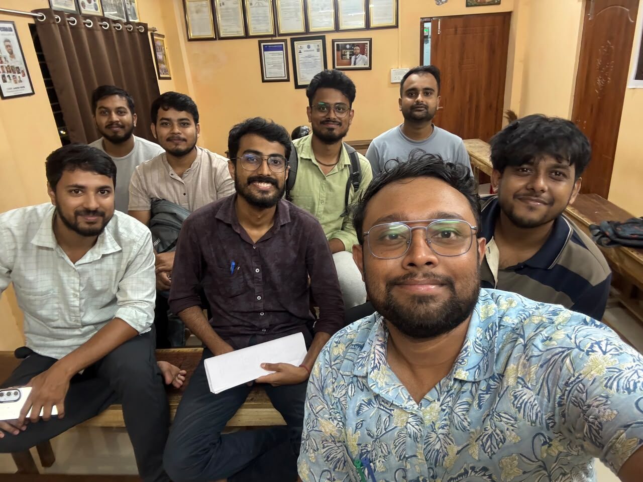 Batch group photo after a session