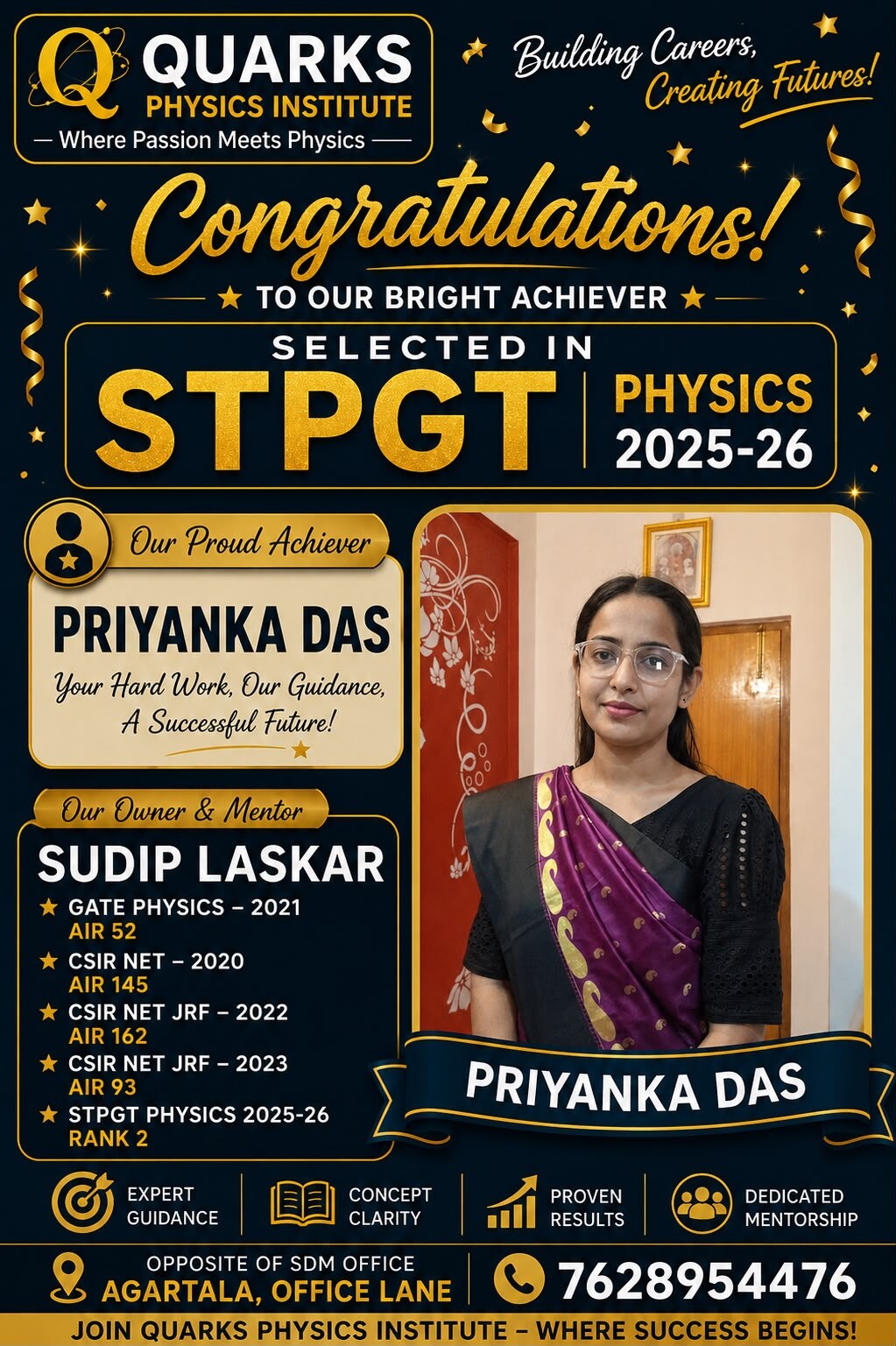 Quarks Institute result poster 6 of 11