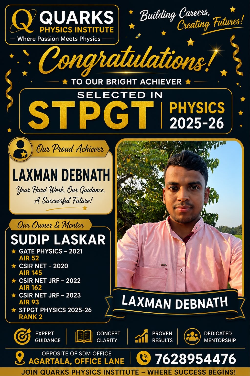 Quarks Institute result poster 8 of 11